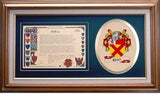 Bruce Clan Crest History Framed Print