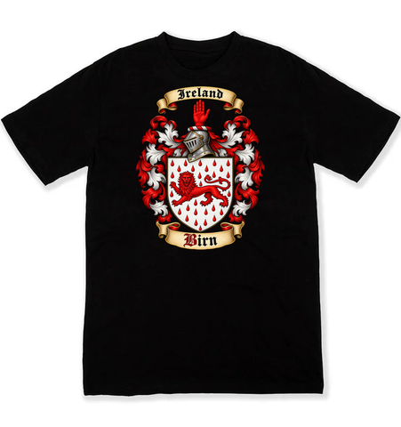 Birn coat of arms on a black Tshirt