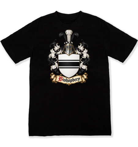 Bishopbery - Burke p85 - Henry temp Richard II coat of arms on a black Tshirt
