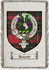 Burnett Clan Badge Throw Blanket
