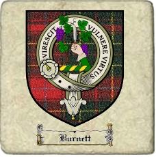 Burnett Clan Badge Marble Tile