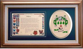 Burnett Clan Crest History Framed Print