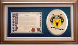 Calder Clan Crest History Framed Print