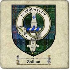 Callum Clan Malcolm Clan Badge Marble Tile