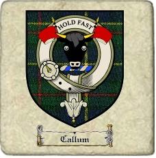 Callum Clan Badge Marble Tile