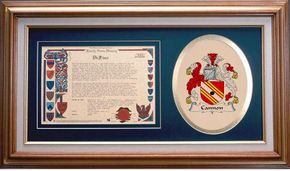 Cannon Clan Crest History Framed Print