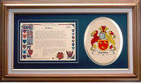 Carnes Clan Crest History Framed Print