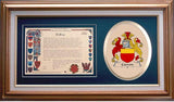Carron Clan Crest History Framed Print