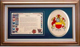 Carron Clan Crest History Framed Print
