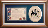 Carwood Clan Crest History Framed Print