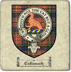 Cattanach Clan Macpherson Clan Badge Marble Tile