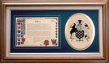 Cattell Clan Crest History Framed Print