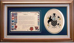 Cattell Clan Crest History Framed Print