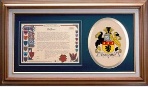 Chancellor Clan Crest History Framed Print