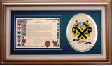 Christie Clan Crest History Framed Print