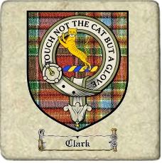Clark Clan Chattan Clan Badge Marble Tile