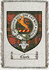 Clark Clan Mackintosh Clan Badge Throw Blanket