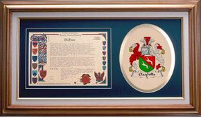 Clayhills Clan Crest History Framed Print