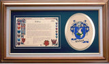Clelland Clan Crest History Framed Print