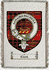 Clerk Clan Badge Throw Blanket