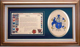 Clunes Clan Crest History Framed Print