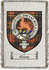 Cluny Clan Badge Throw Blanket
