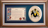Coane Clan Crest History Framed Print