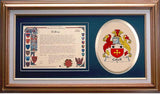 Cobell Clan Crest History Framed Print