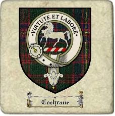 Cochrane Clan Badge Marble Tile