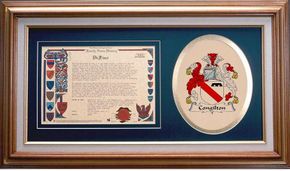 Congilton Clan Crest History Framed Print