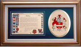 Conn Clan Crest History Framed Print