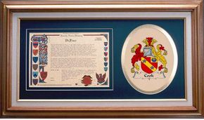 Cook Clan Crest History Framed Print
