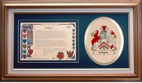 Couper Clan Crest History Framed Print