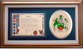 Craw Clan Crest History Framed Print