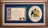 Creigh Clan Crest History Framed Print