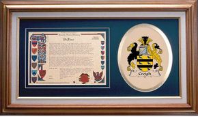 Creigh Clan Crest History Framed Print