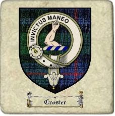 Crosier Clan Badge Marble Tile