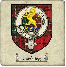 Cumming Clan Badge Marble Tile