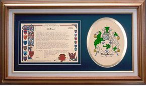 Dalgleish Clan Crest History Framed Print
