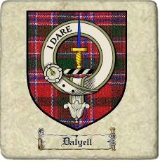 Dalyell Clan Badge Marble Tile