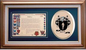 Dalzell Clan Crest History Framed Print