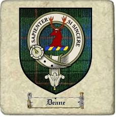 Deane Clan Badge Marble Tile