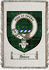 Dewar Clan Macarthur Clan Badge Throw Blanket