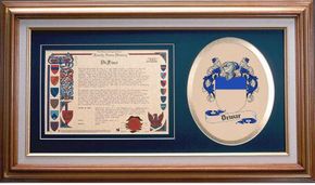 Dewar Clan Crest History Framed Print