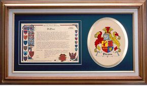 Dirom Clan Crest History Framed Print