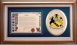Dishington Clan Crest History Framed Print