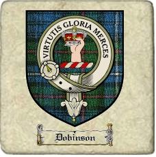 Dobinson Clan Badge Marble Tile