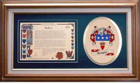 Douglas Clan Crest History Framed Print