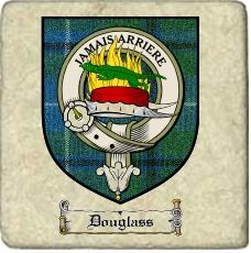 Douglass Clan Badge Marble Tile