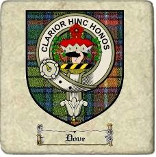 Dove Clan Badge Marble Tile